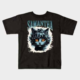 Samantha's Feline Charm Kids T-Shirt